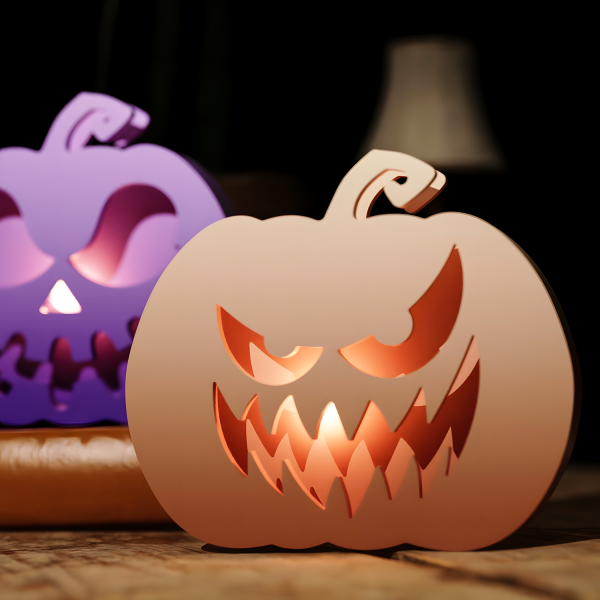 5 Halloween Pumpkin Emoji Lamp Molds - Image 4