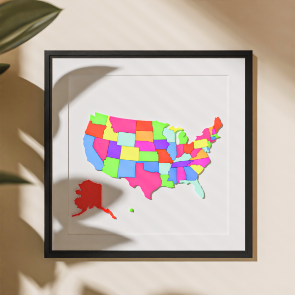 Map puzzle decoration ornament mold - Image 5