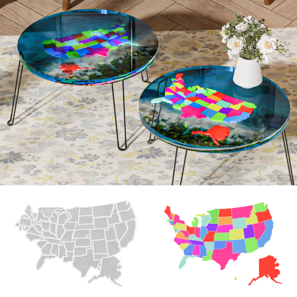 Map puzzle decoration ornament mold - Image 2