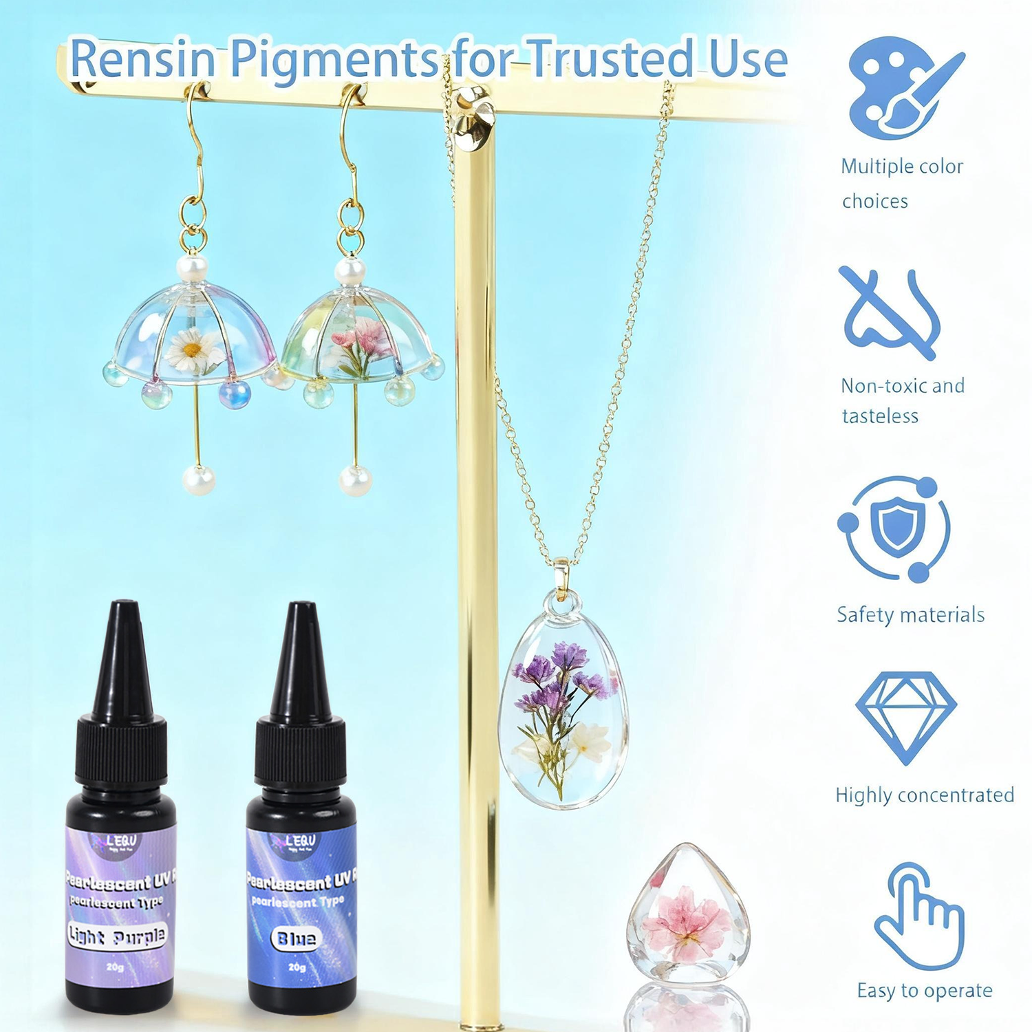 10-Color Pearl UV Resin - Image 8