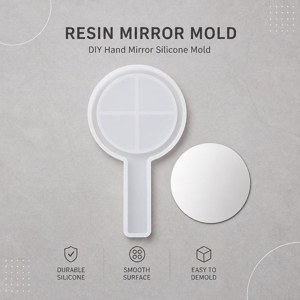 Circular mirror epoxy resin mold